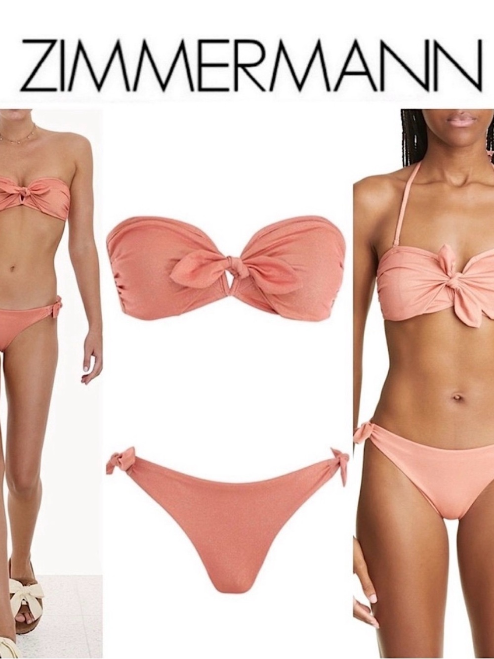 Zimmermann Bikini Bandeau Set